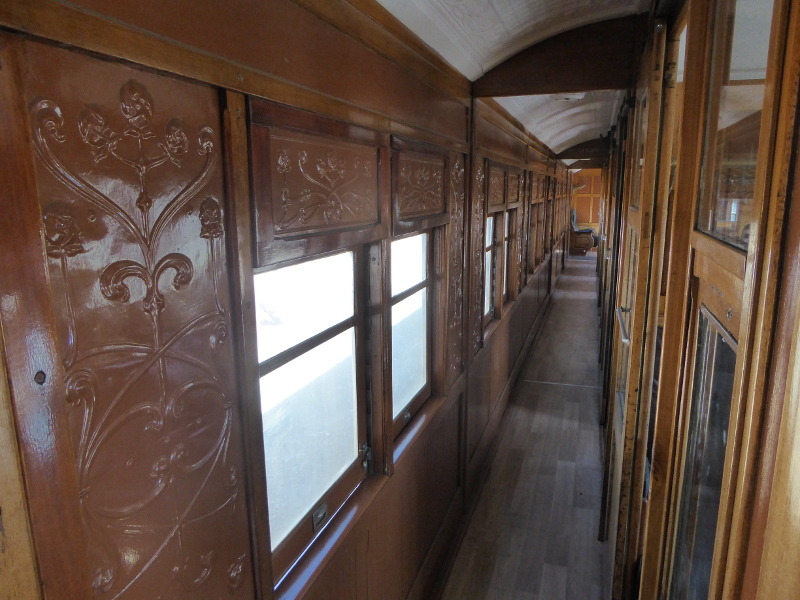 Carriages with corridors on the Victorian Goldfields Railway