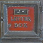 Vintage letter box in Cathedral Arcade