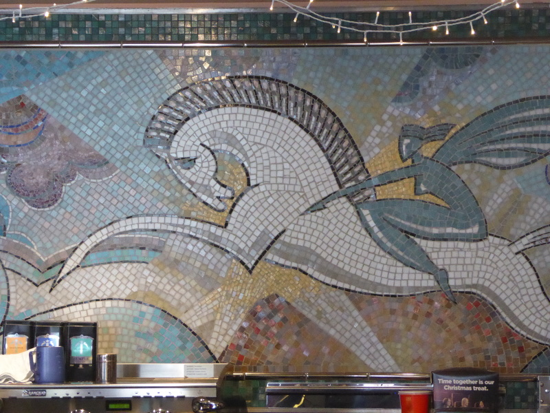 Old milkbar mosaic in the Rivoli
