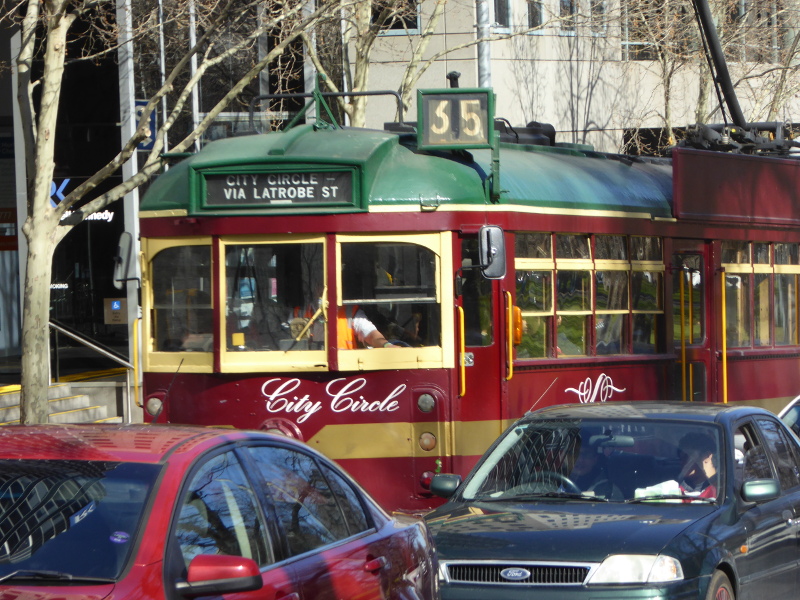 Tram number 35 Melbourne City Circle