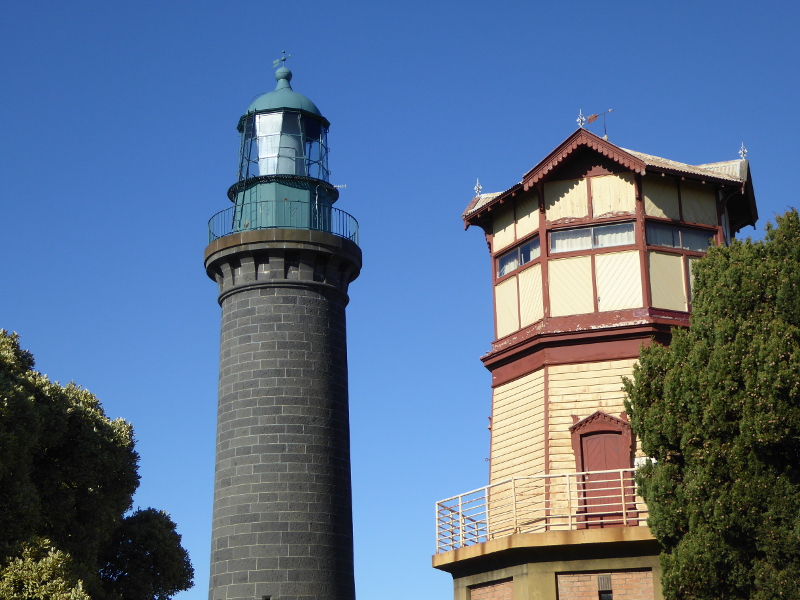 Queenscliff black lighthouse